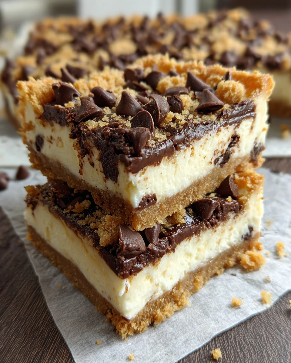 Chocolate Chip Cookie Dough Bars