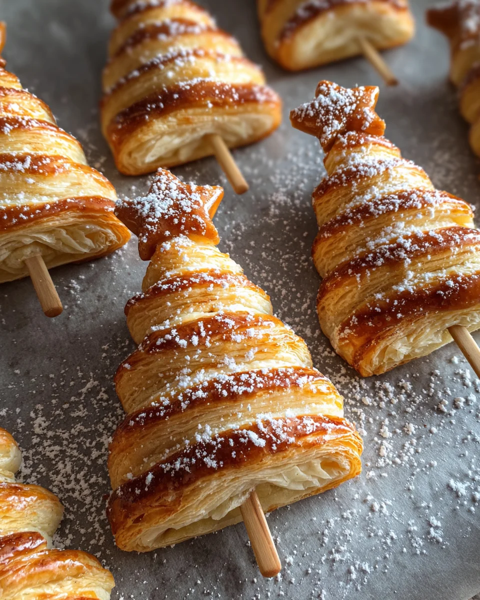 Puff Pastry Christmas Trees