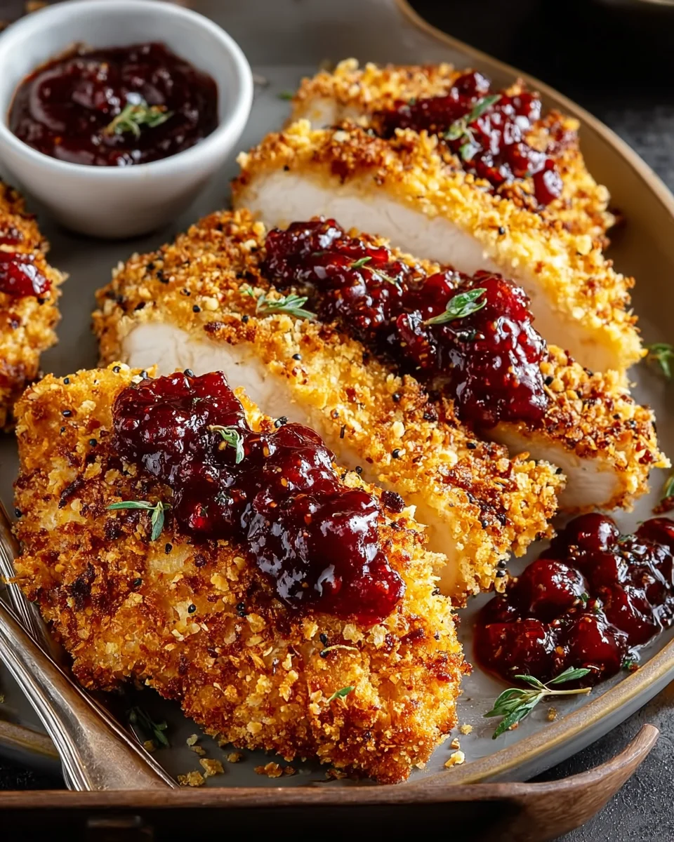 Pretzel Crunch Baked Chicken Cherry