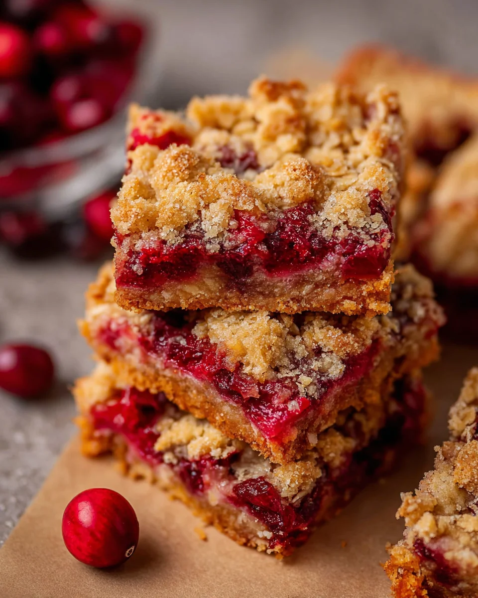 Cranberry Crumb Bars