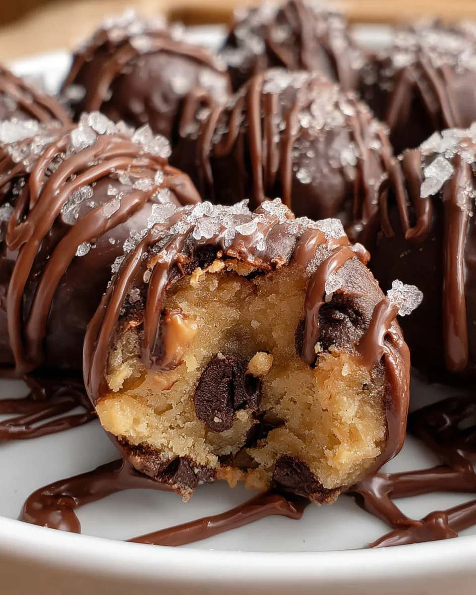 Chocolate Chip Cookie Dough Brownie Bombs
