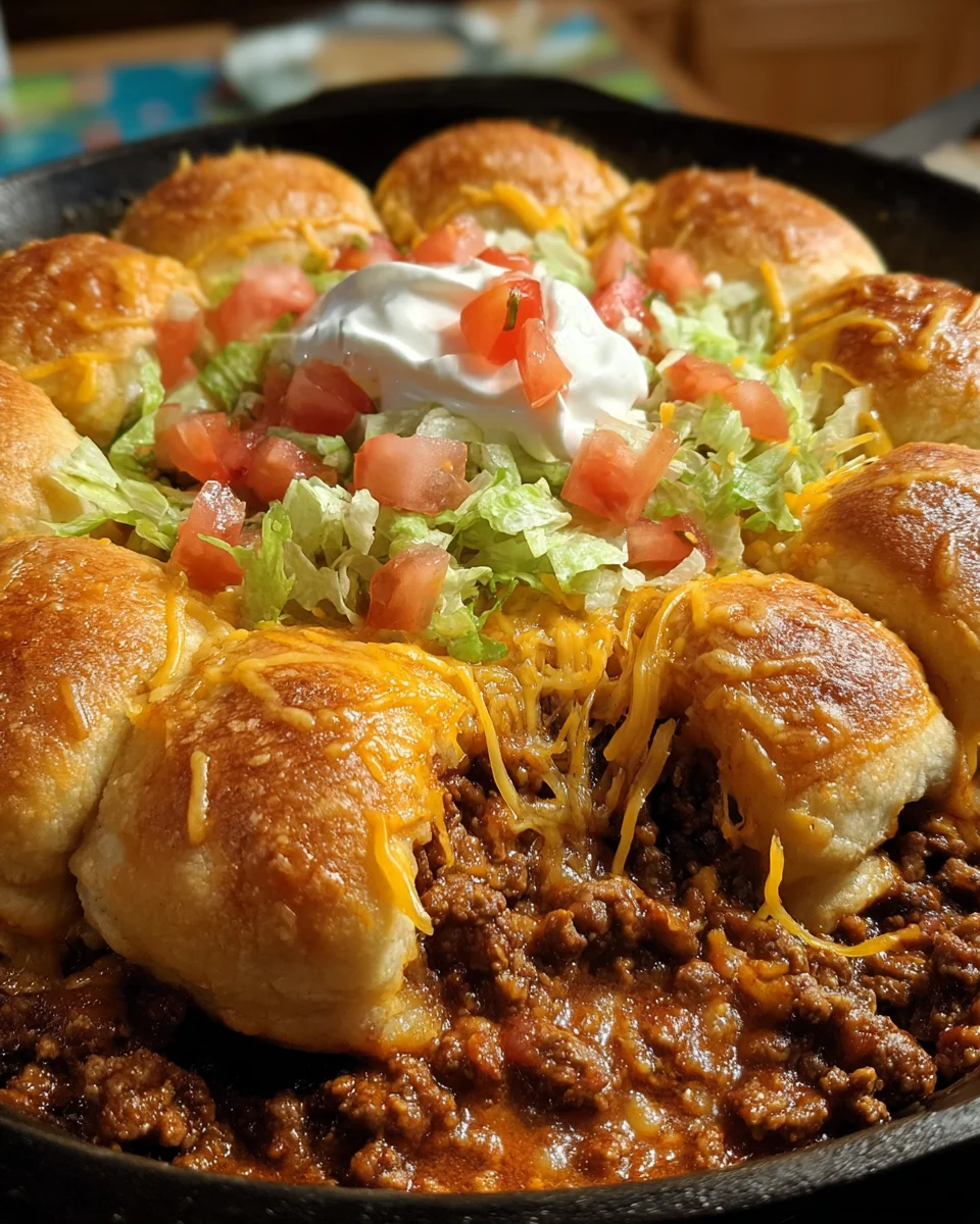 Pillsbury Crescent Roll Taco Bake