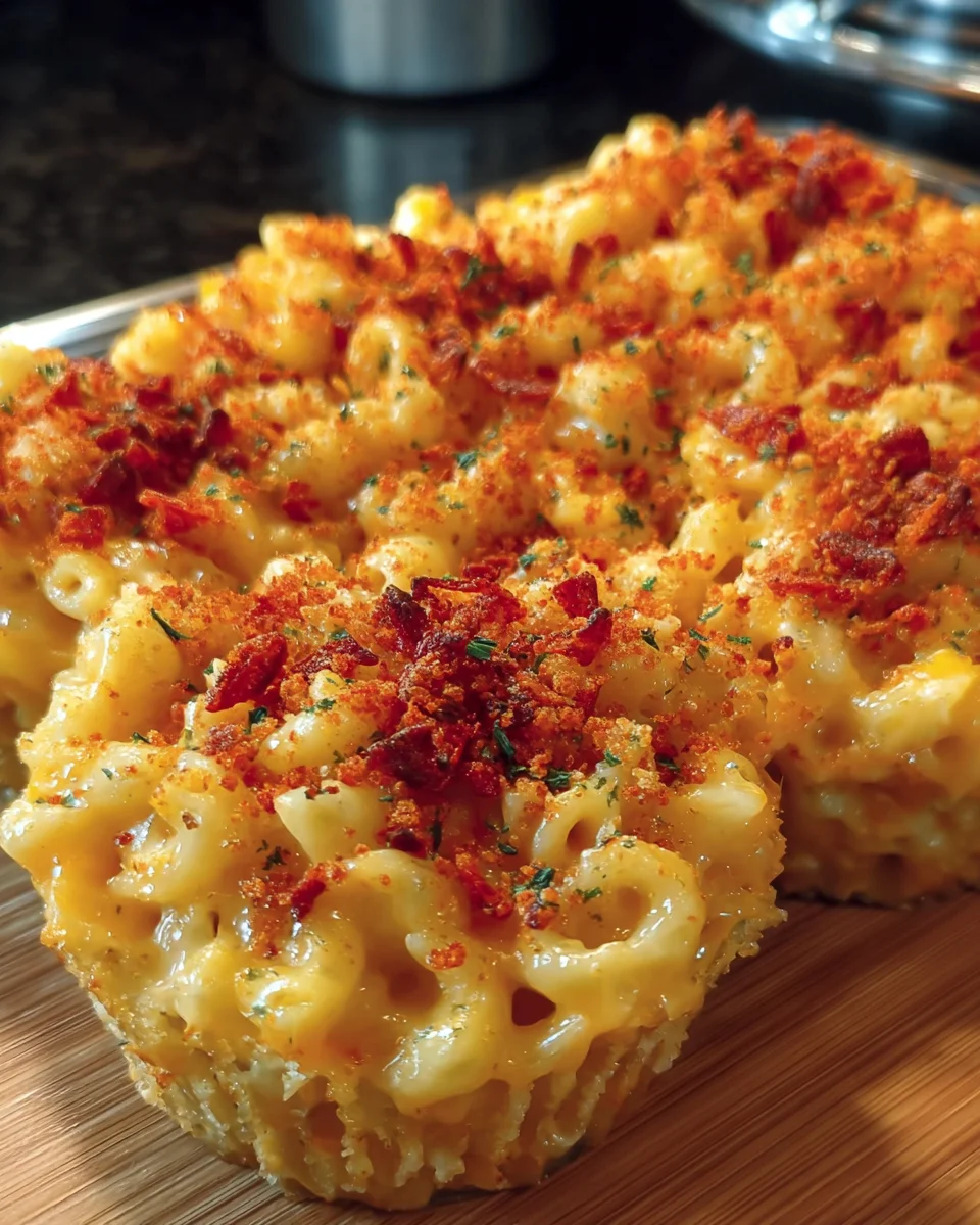Cheetos Flamin’ Hot Mac & Cheese Muffins