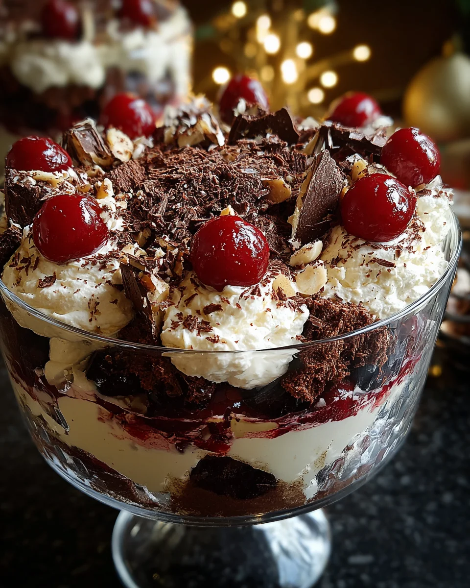 Black Forest Trifle for Christmas
