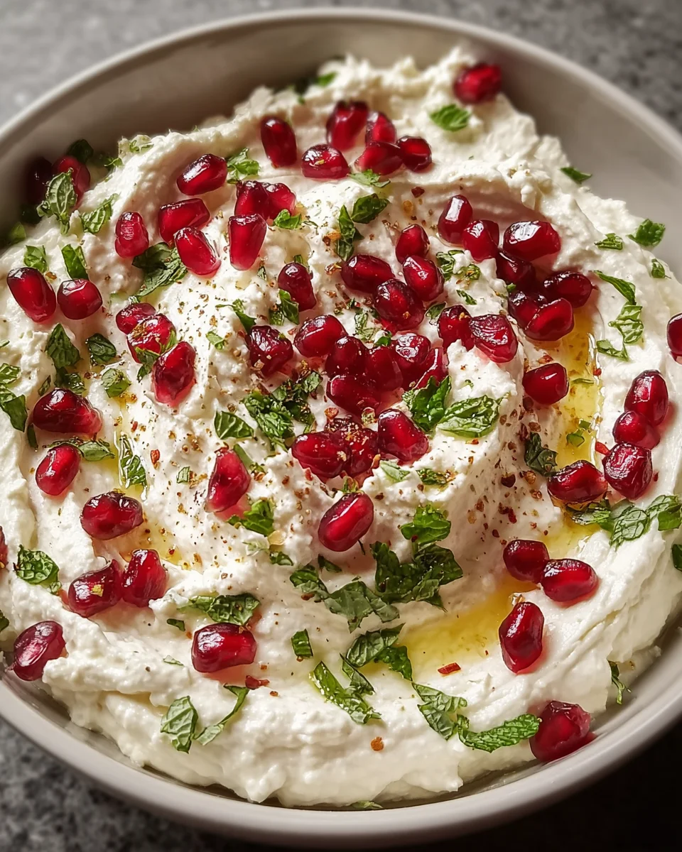 Pomegranate Feta Cheese Dip