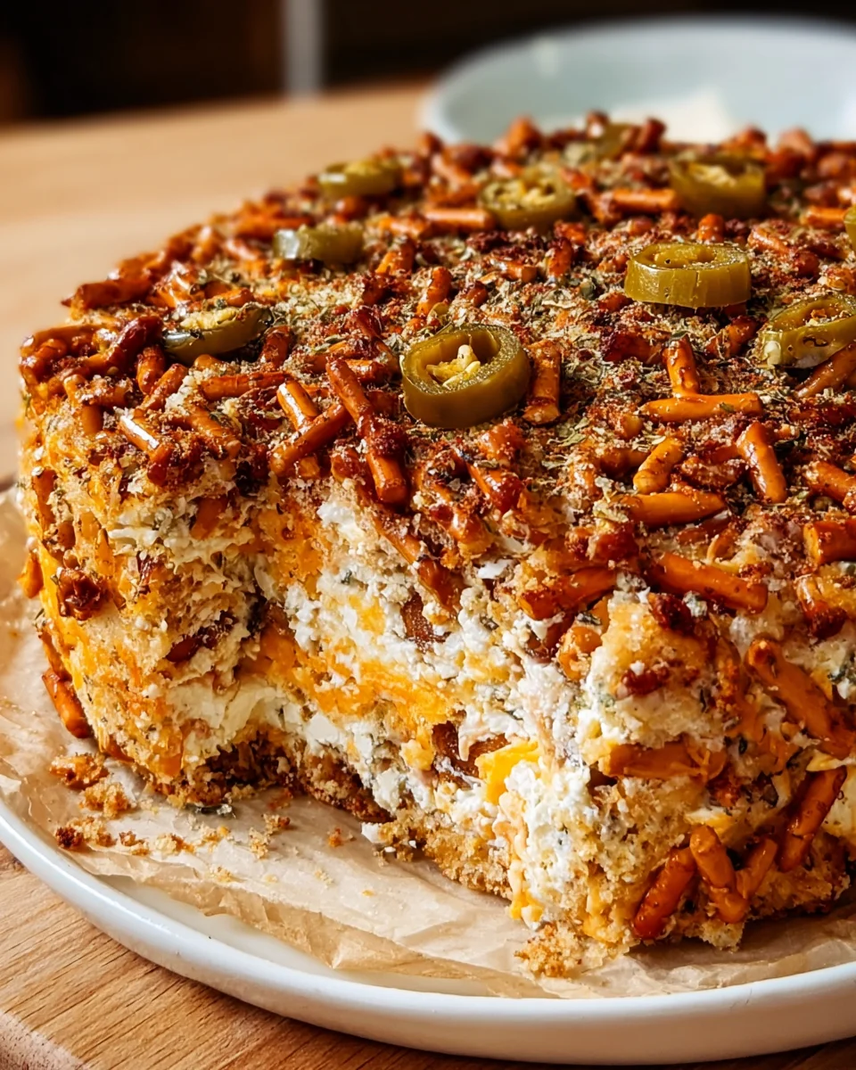 Spicy Ranch Pretzel Chaos Cake