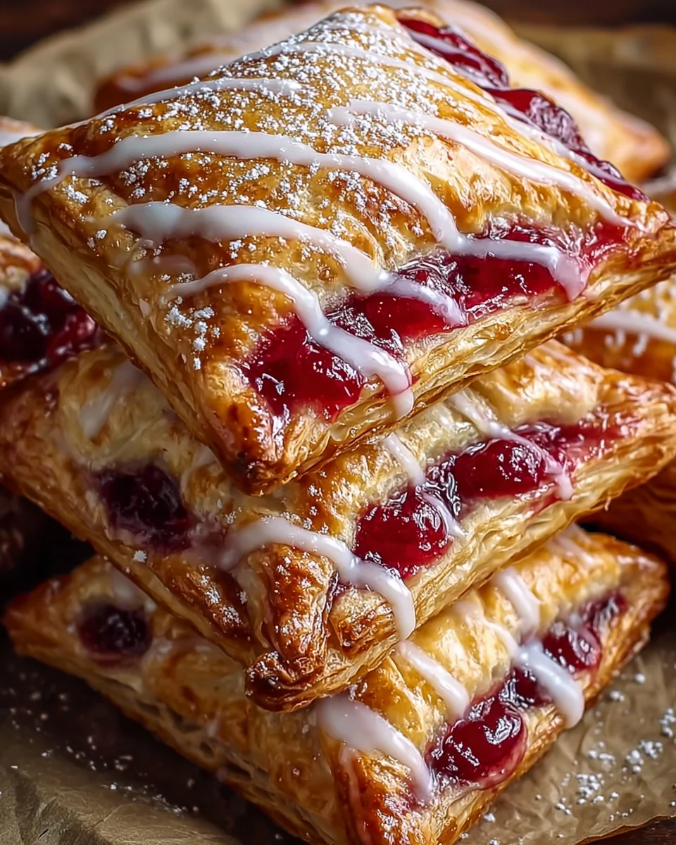 Homemade Cherry Puff Turnovers