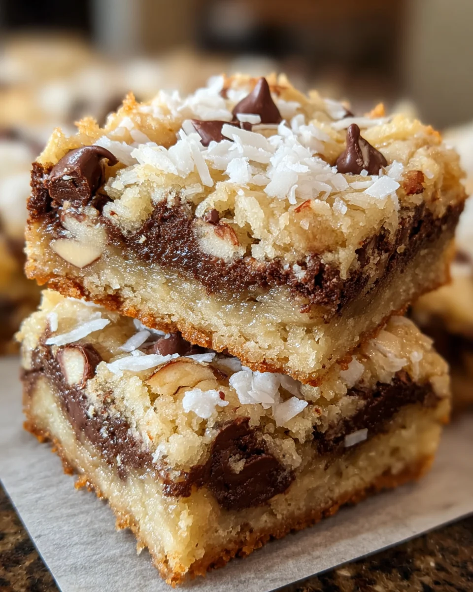 Almond Joy Cookie Bars