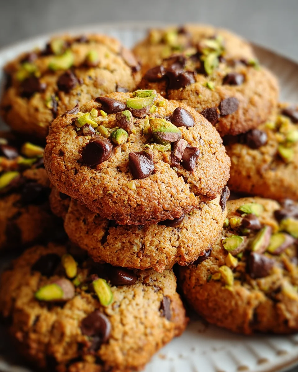 Chocolate Chip Pistachio Cookies
