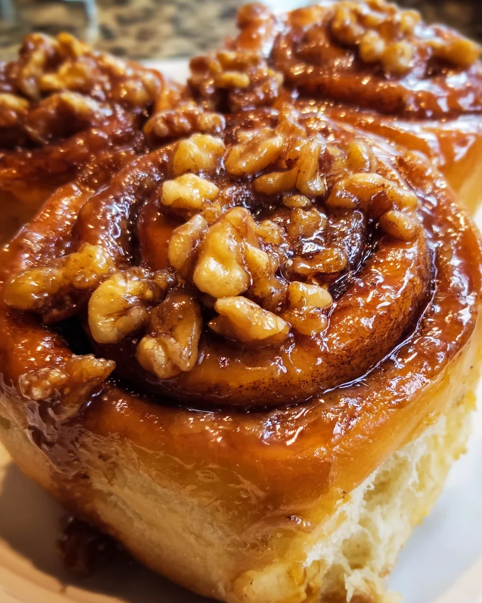 Cinnamon Maple Walnut Sticky Buns