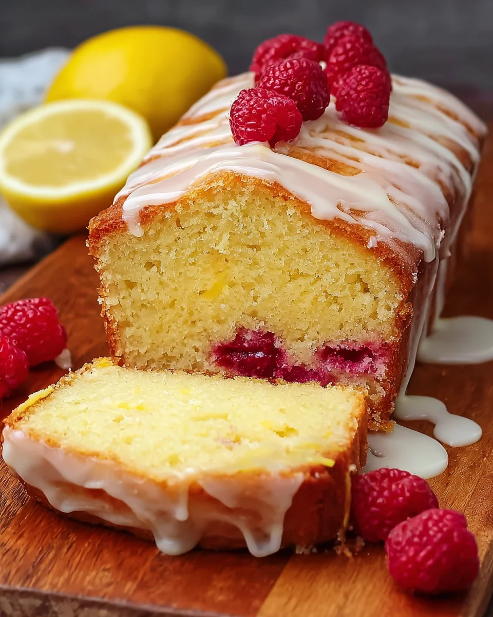 Lemon Raspberry Pound Cake