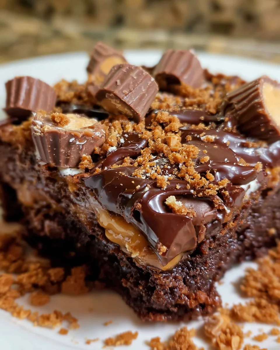 Peanut Butter Cup Dump Cake