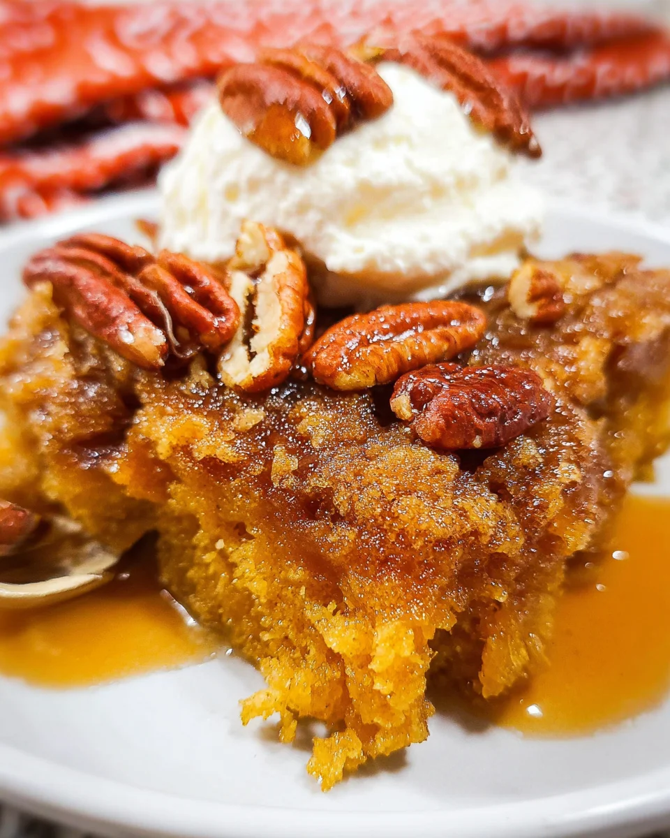 Pumpkin Pecan Cobbler