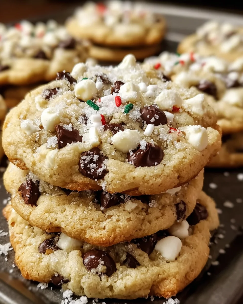 Winter Wonderland Chocolate Chip Christmas Cookies