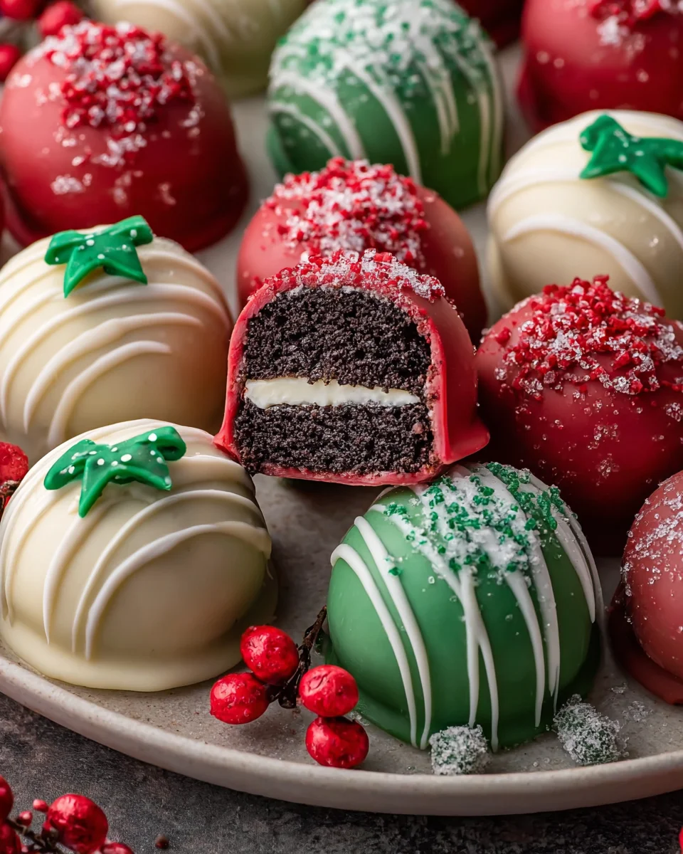 Christmas Oreo Balls