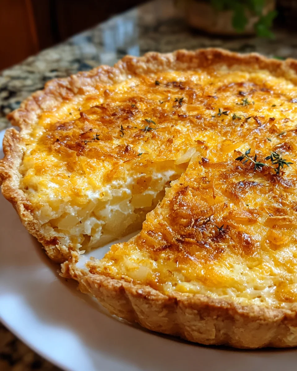 Cheddar Vidalia Onion Pie
