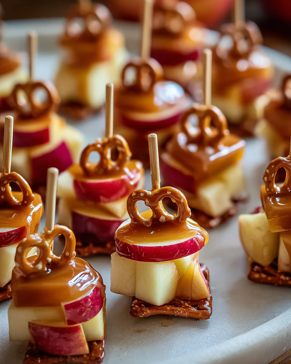Caramel Apple Pretzel Bites