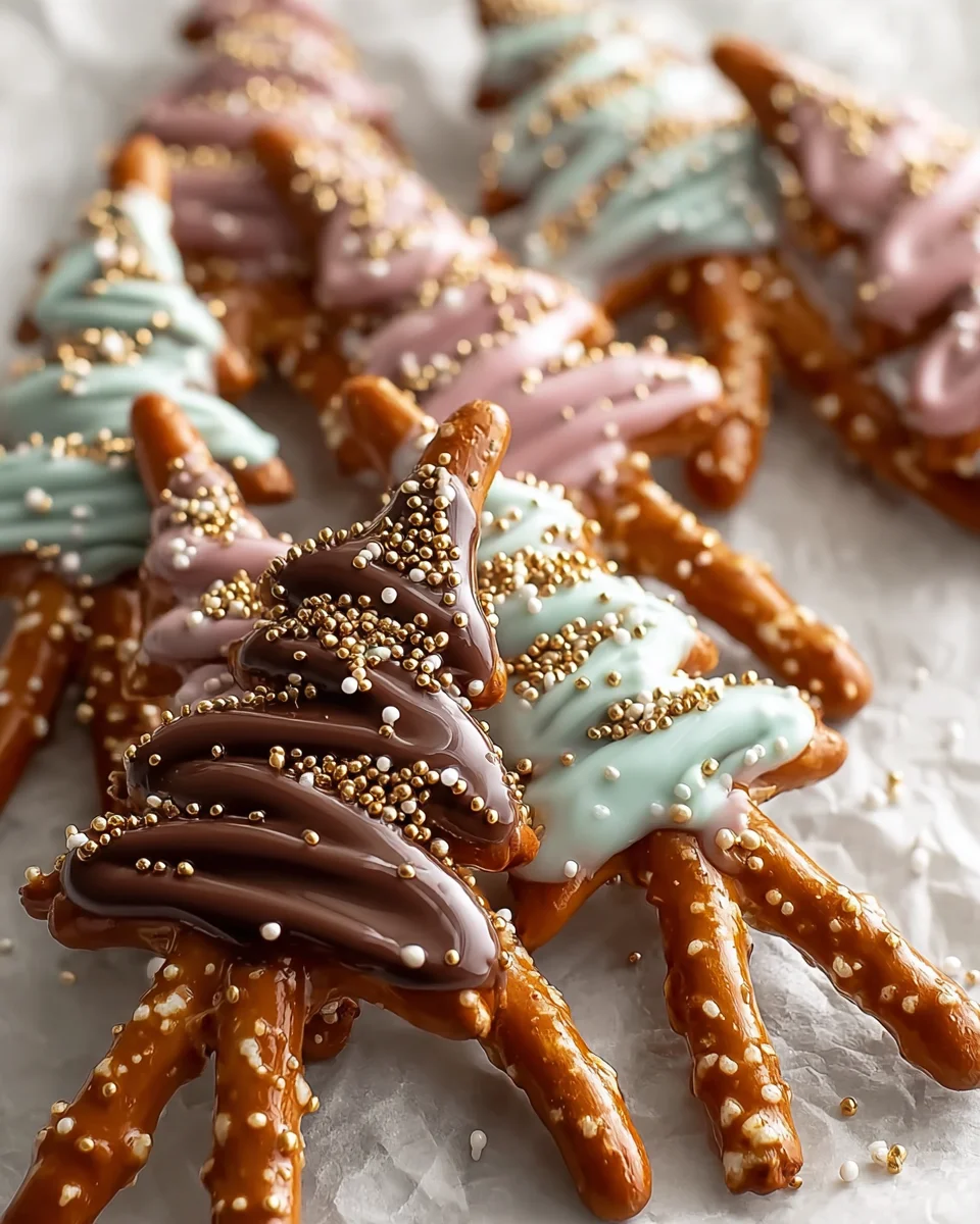 Chocolate Pretzel Trees
