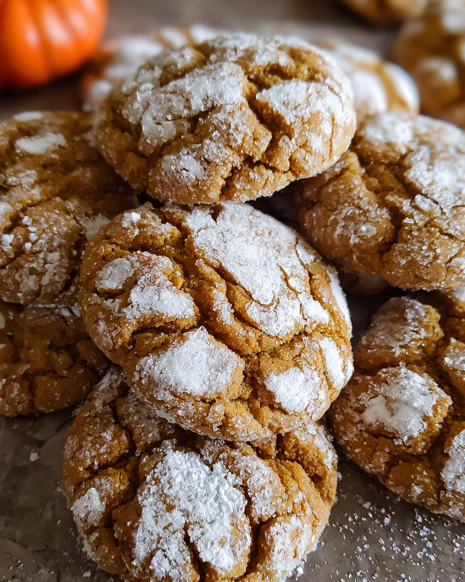 Pumpkin Crinkle Cookies