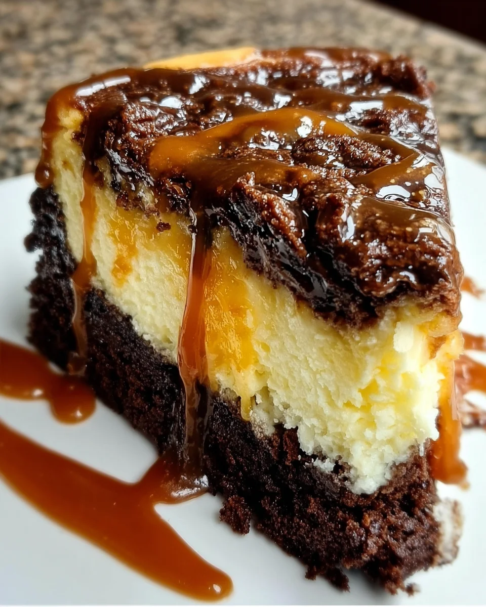 Caramel Brownie Cheesecake Bliss