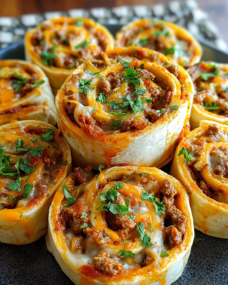 Easy Taco Pinwheel Appetizers