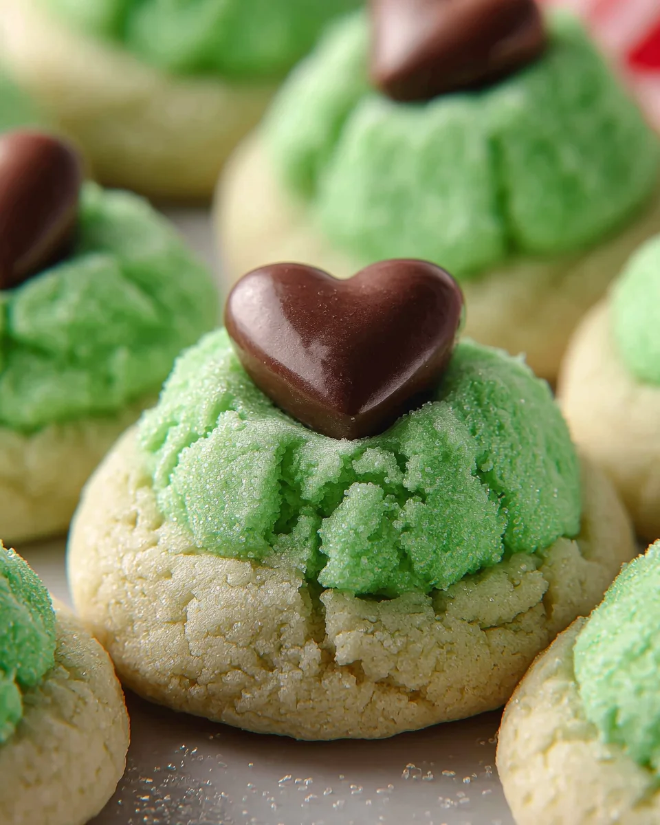 Grinch Cookies Hershey Kiss