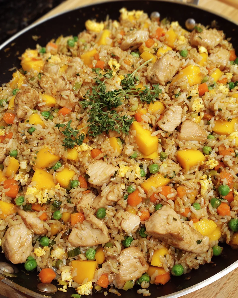 Mango Chicken Fried Rice