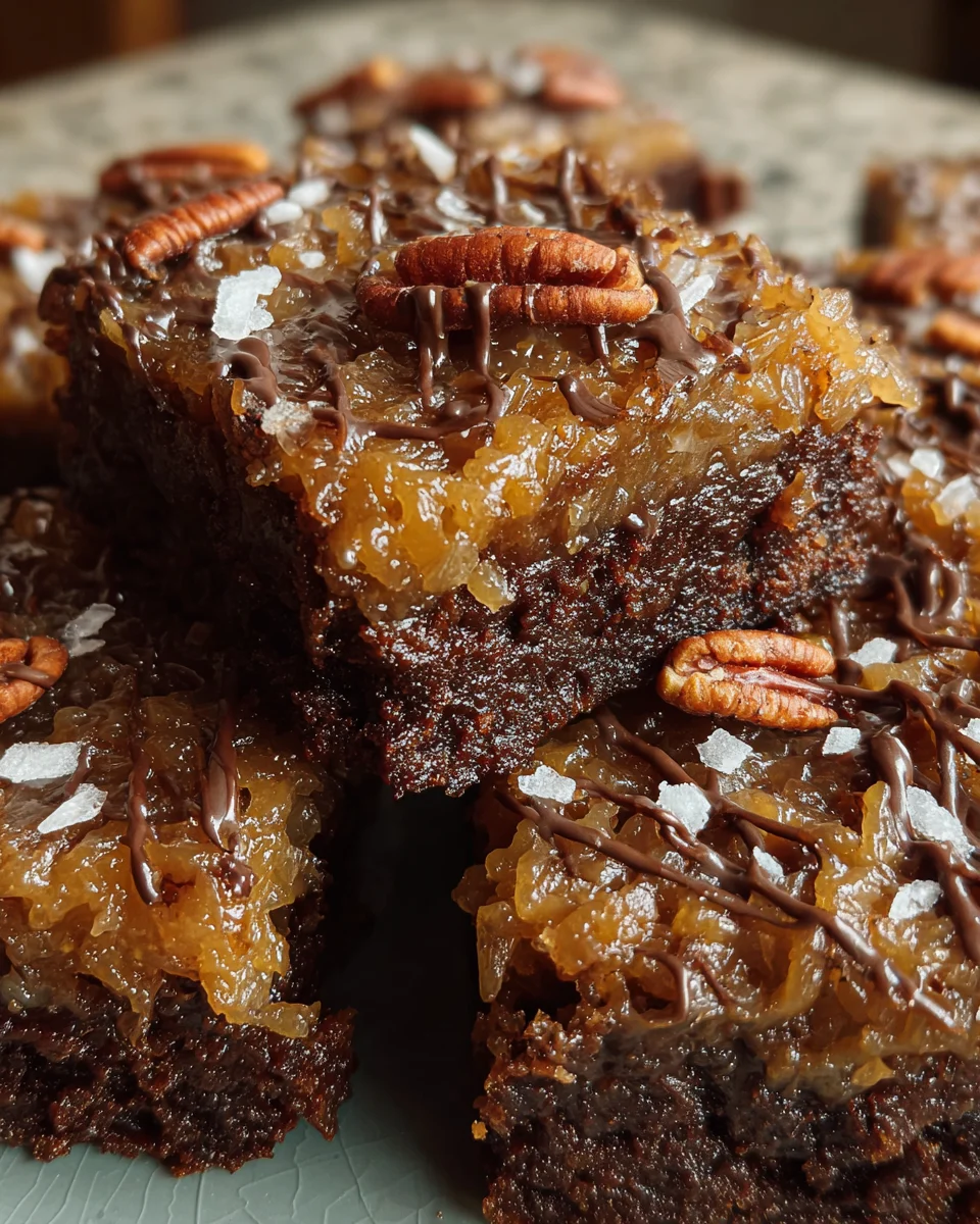German Chocolate Pecan Brownies