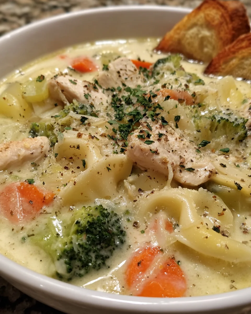 White Chicken Lasagna Soup
