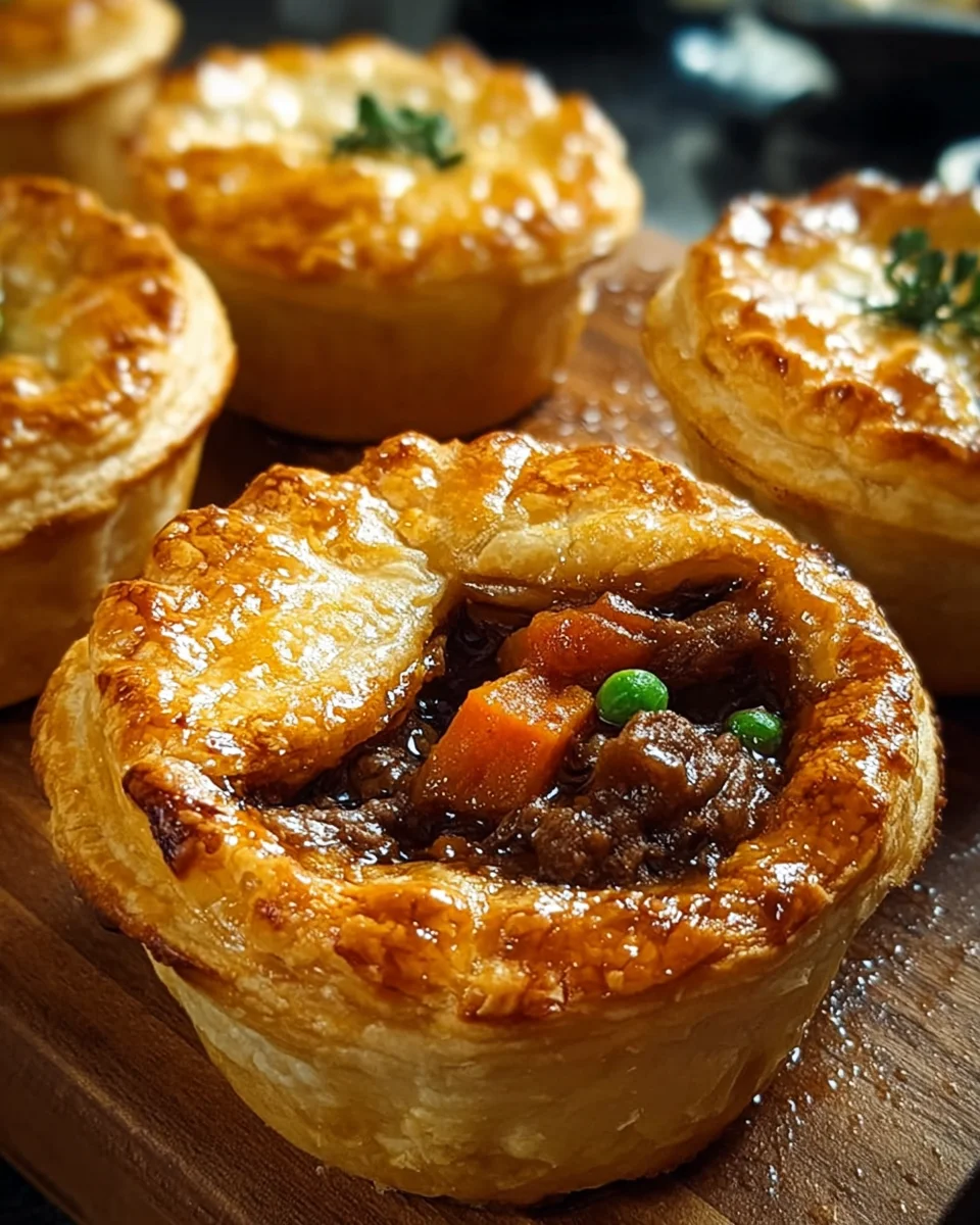 Savory Irish Beef &amp; Sweet Potato Mini Pies