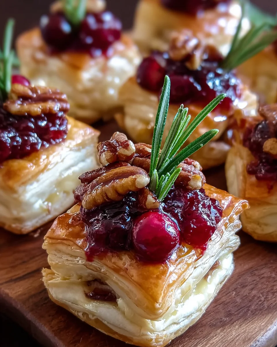 Baked Cranberry Brie Bites