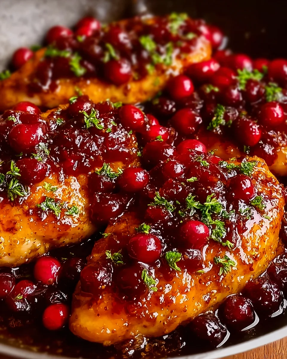 Cranberry Orange Glazed Chicken