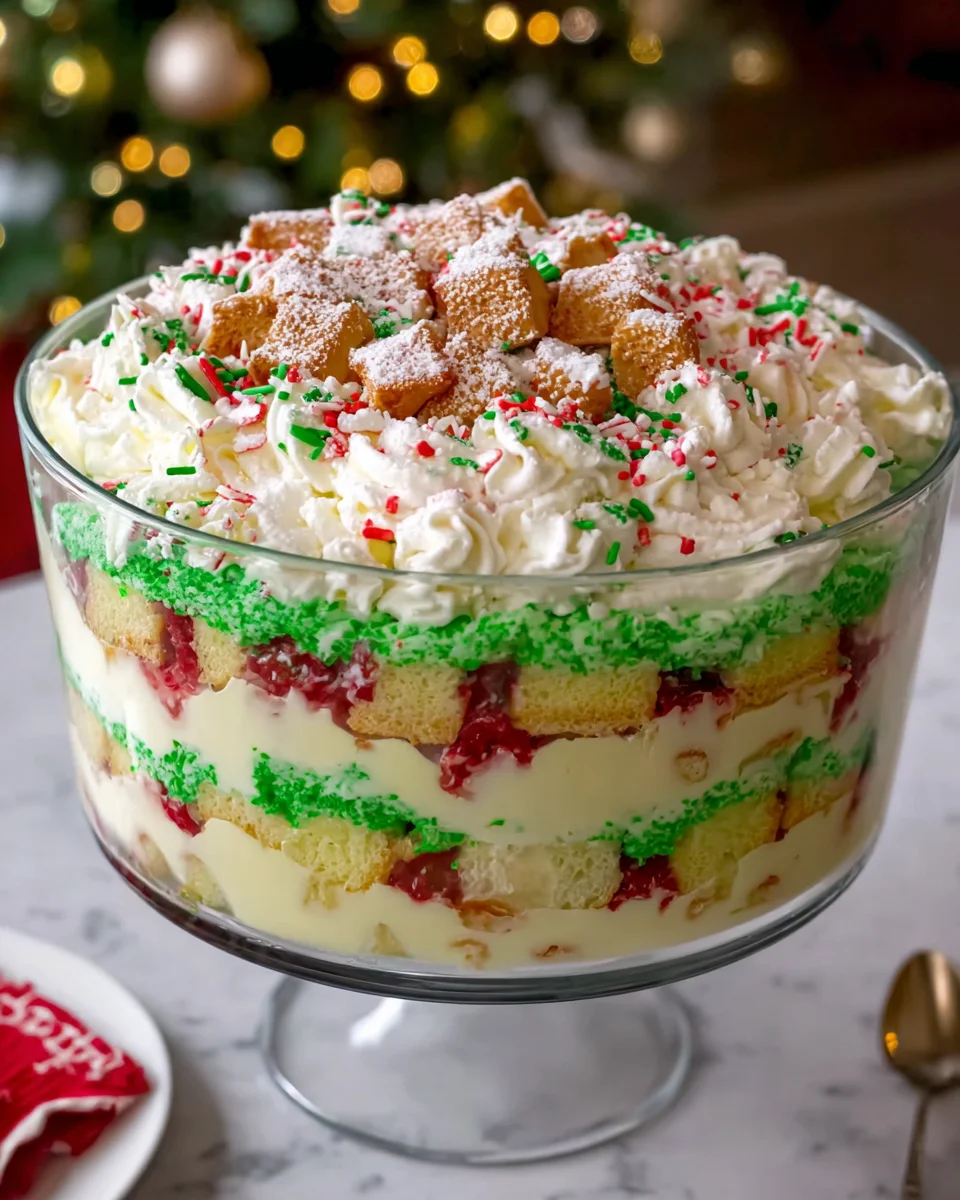 Christmas Tree Cake Trifle