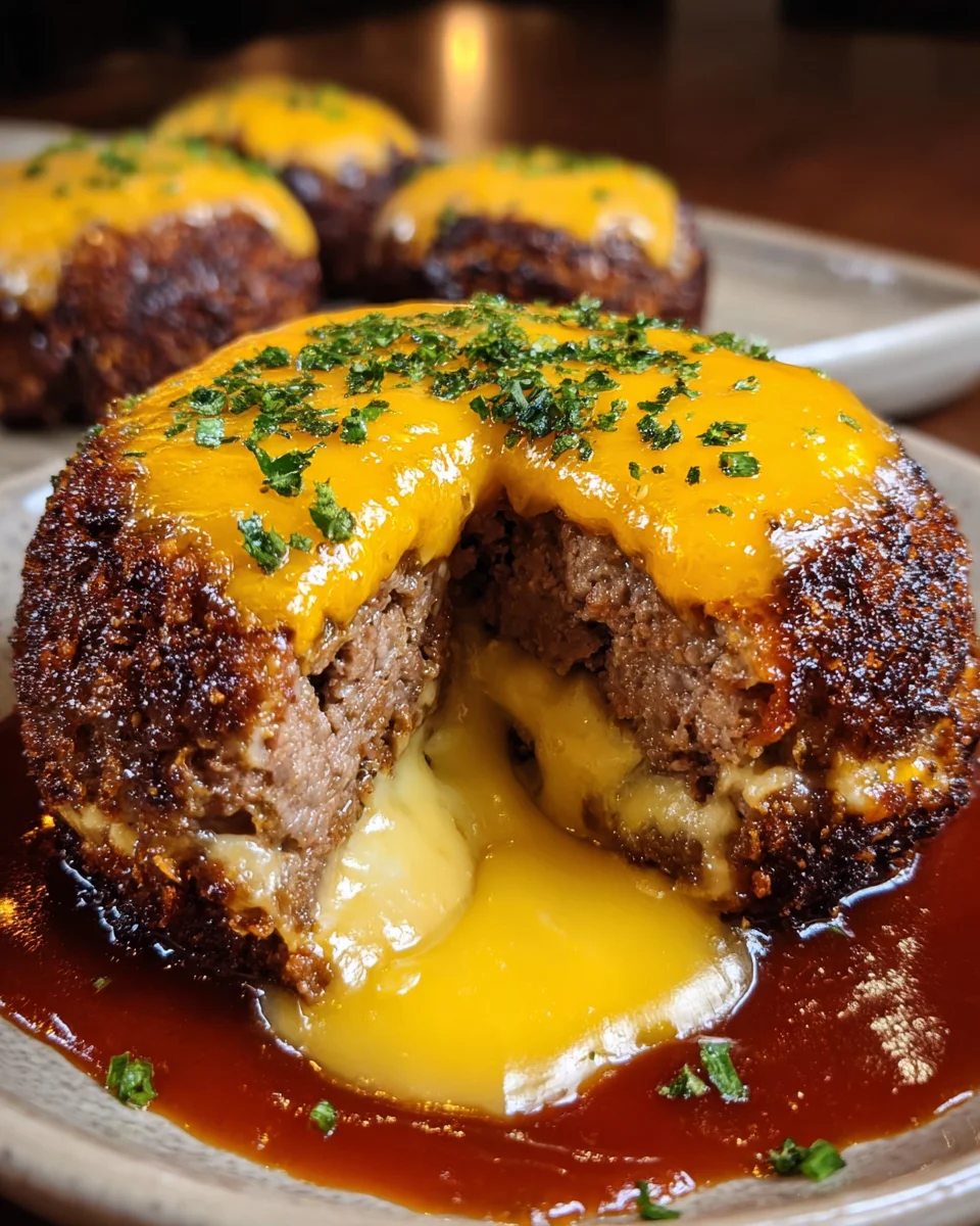 Cheeseburger Lava Cake Molten Melt