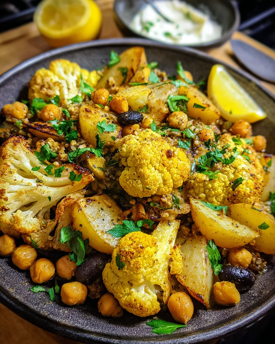 Turmeric Cauliflower Chickpea Potatoes