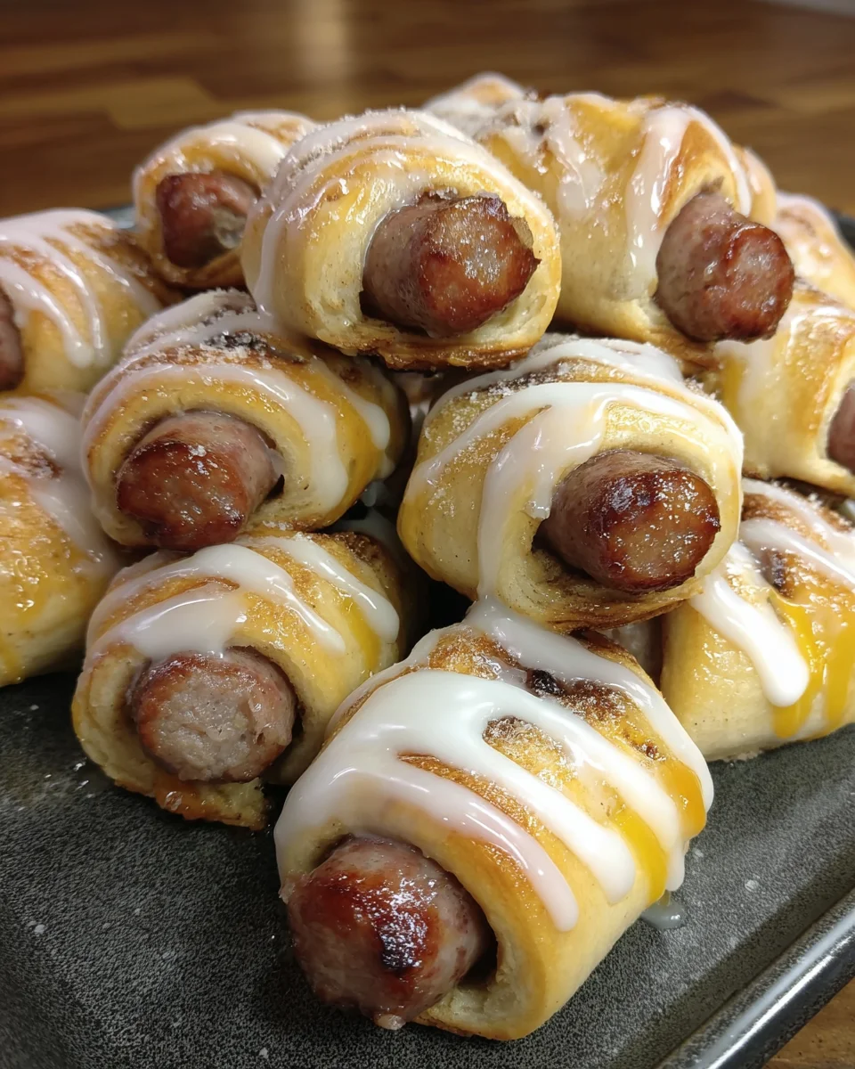 Breakfast Pigs in Cinnamon Rolls