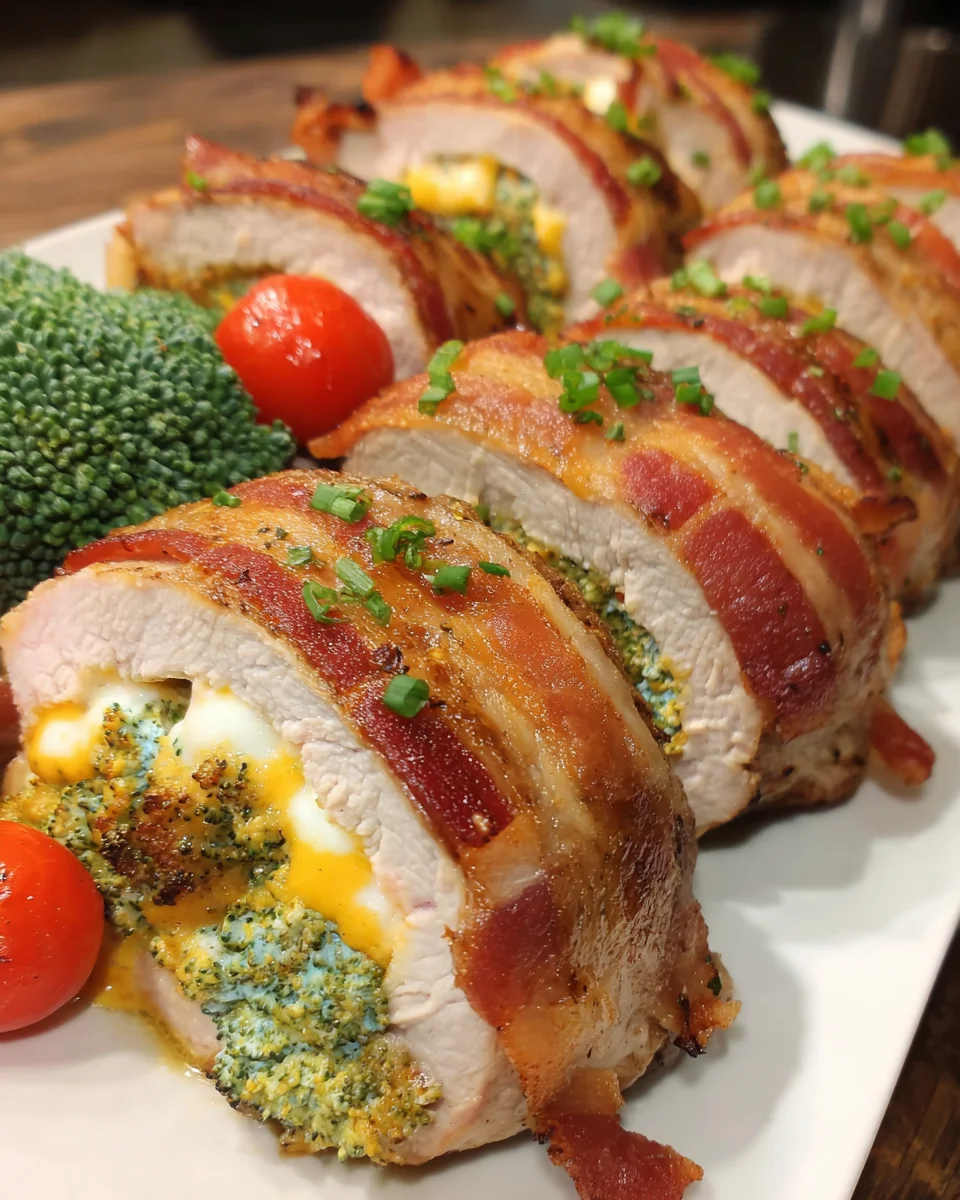 Broccoli Cheese Stuffed Pork