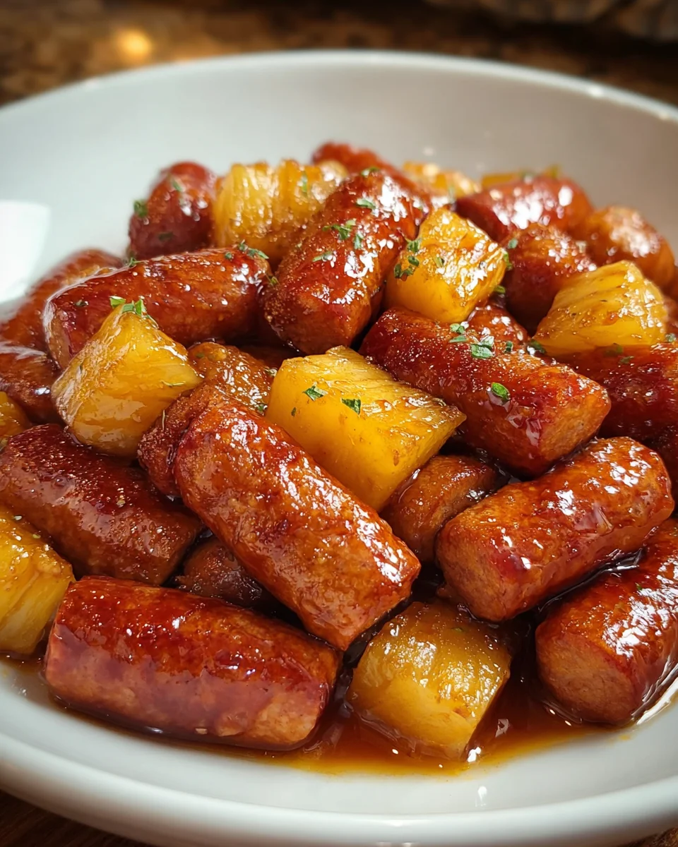 Pineapple Brown Sugar Mississippi Lil’ Smokies Bites
