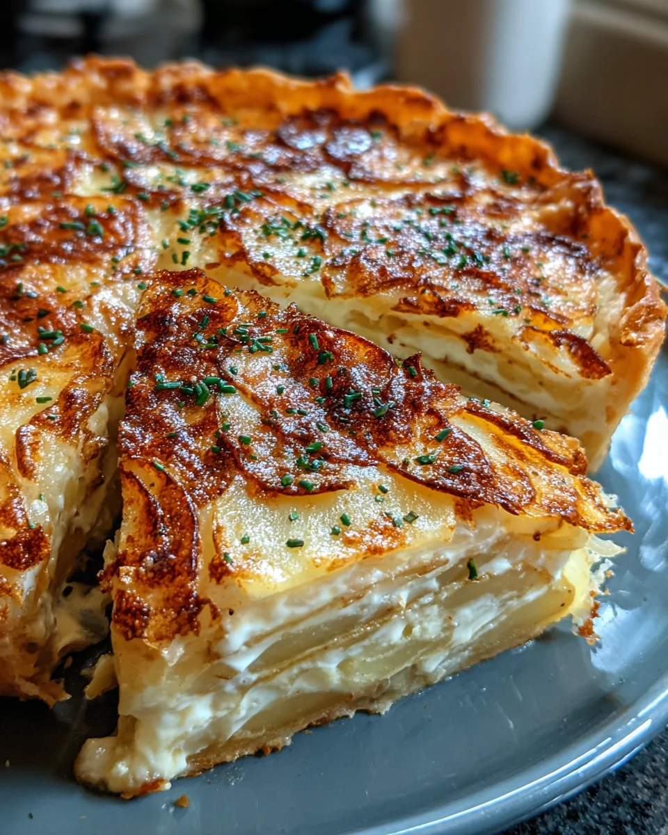 Creamy Cheese and Potato Pie