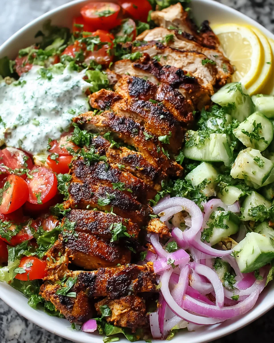 Spiced Grilled Chicken Salad