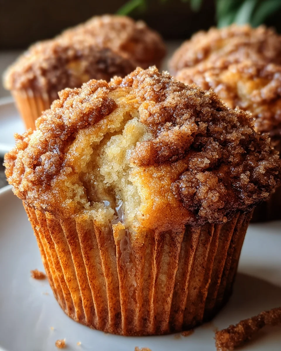 Cinnamon Muffins Crunch Topping