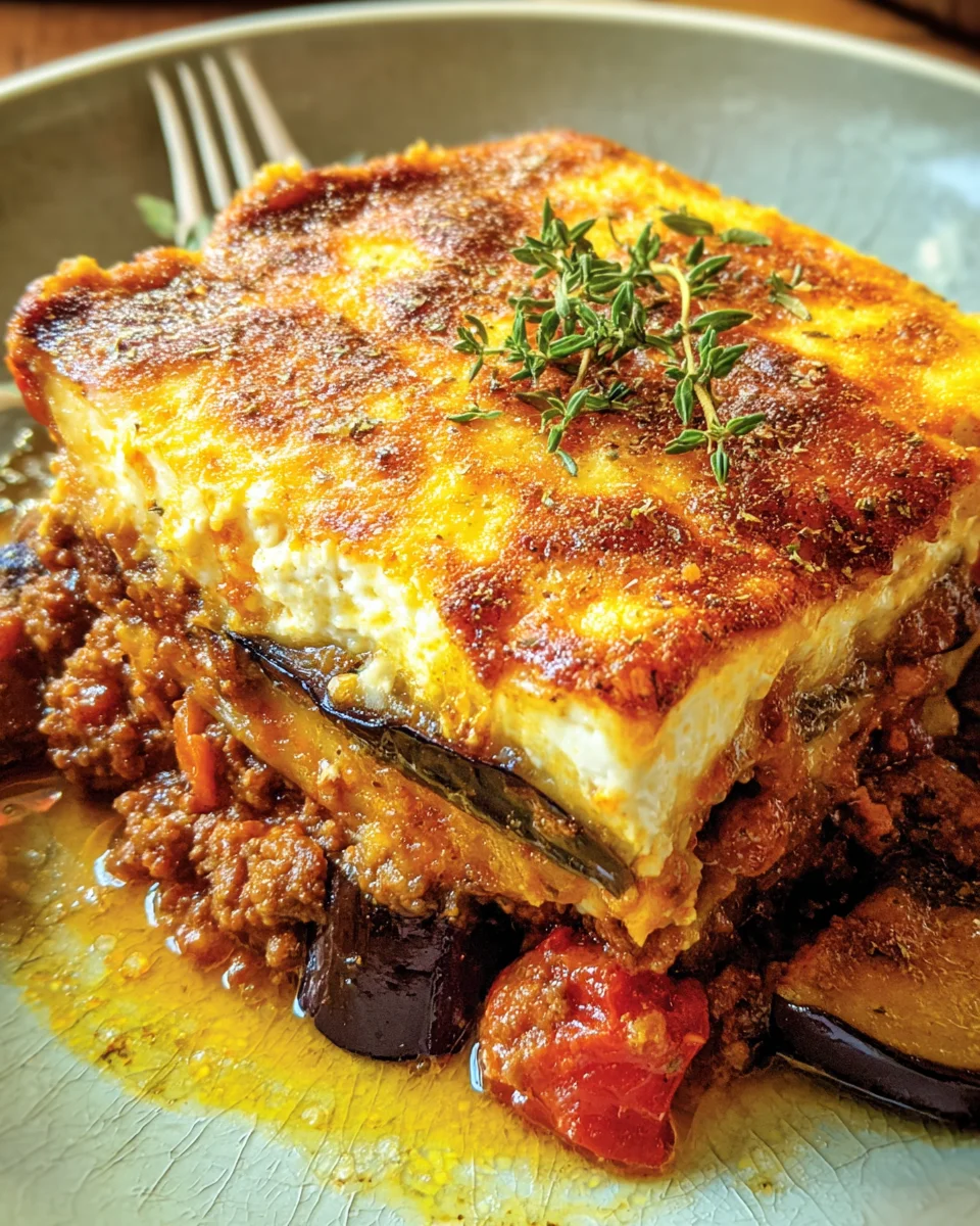 Greek Eggplant Lasagna Lamb