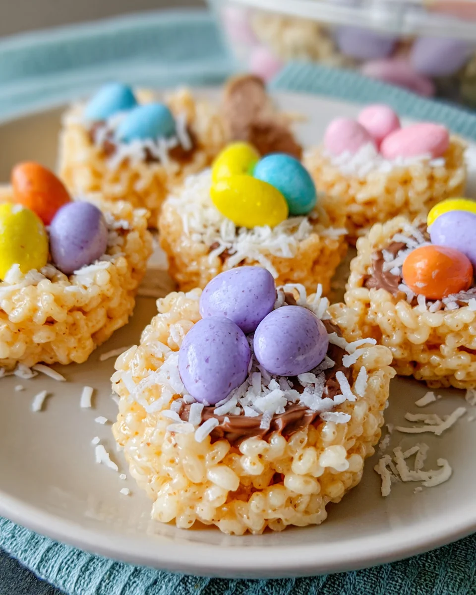 Easter Rice Krispie Nests