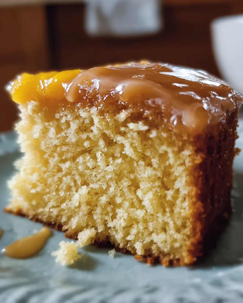 Brown Sugar Peach Cake