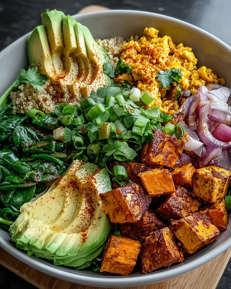 Tofu Scramble Vegan Breakfast Bowl