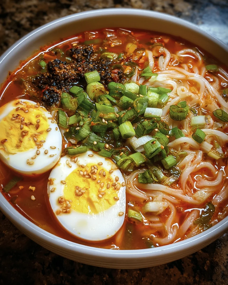 Spicy Gochujang Noodle Soup