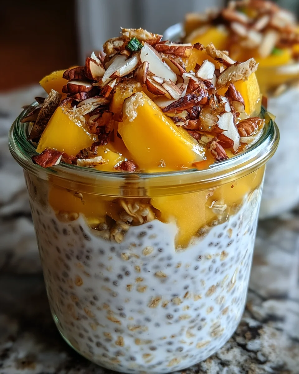Mango Chia Overnight Oats