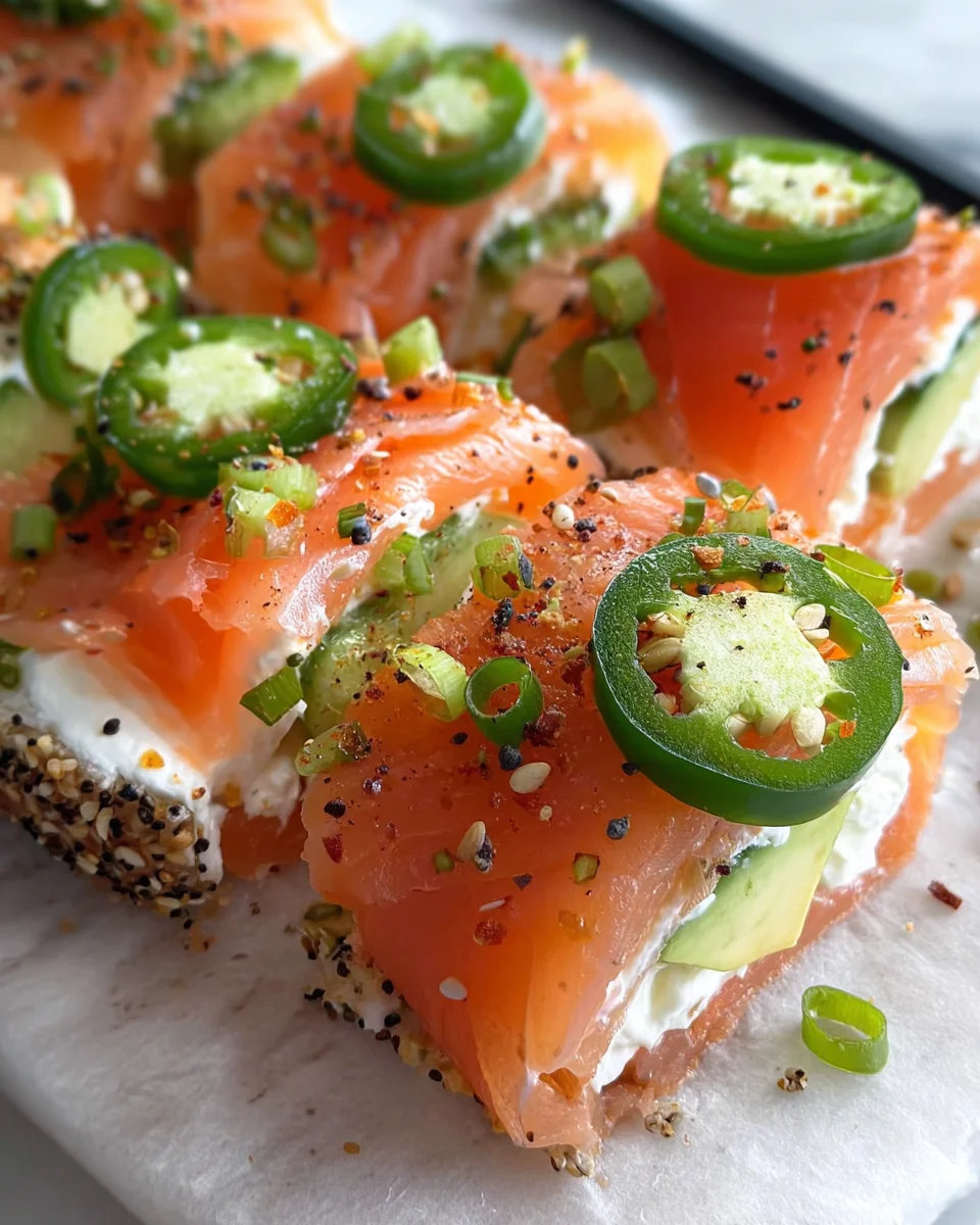 Easter Smoked Salmon and Cream Cheese Roll Ups