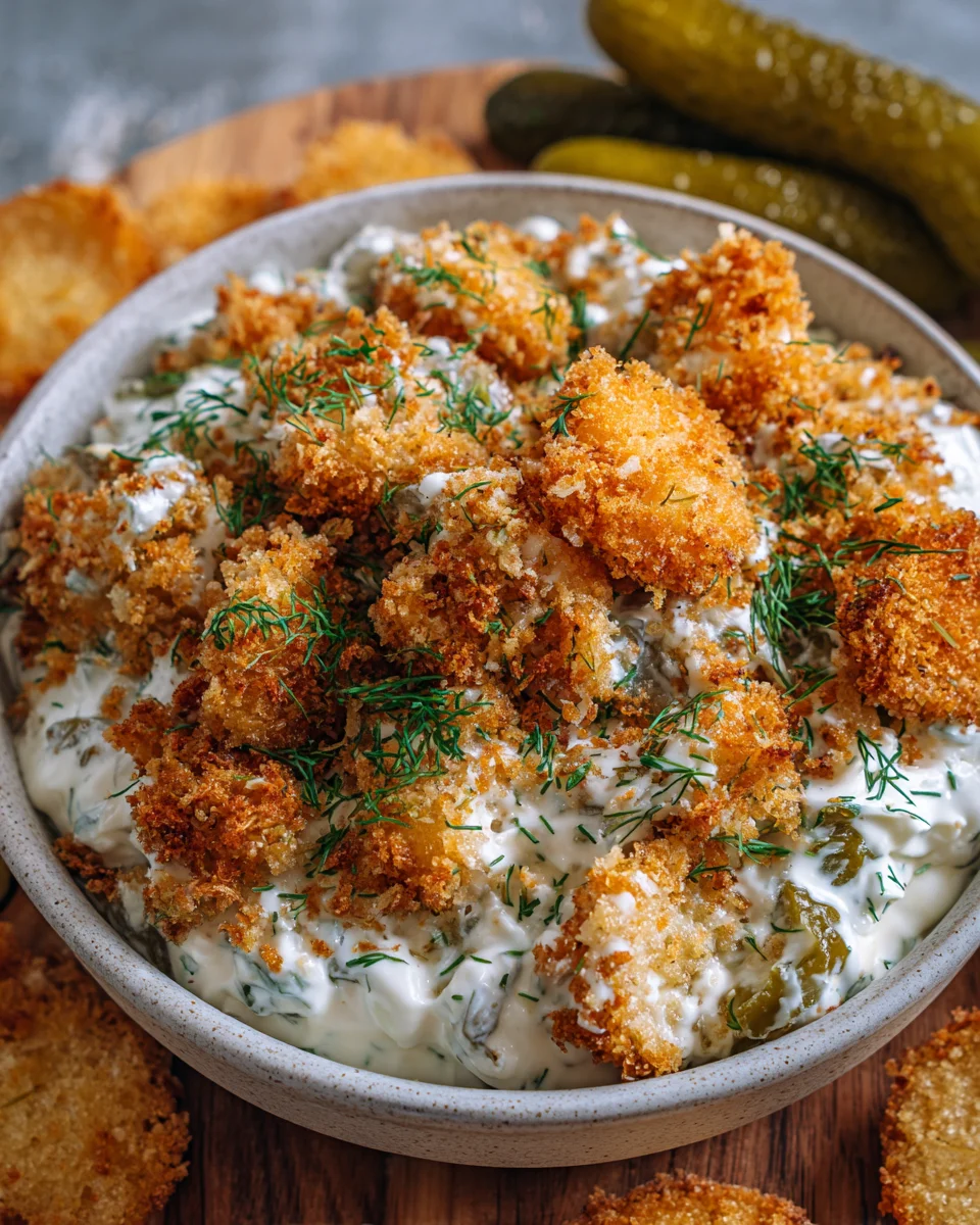 Fried Pickle Ranch Dip