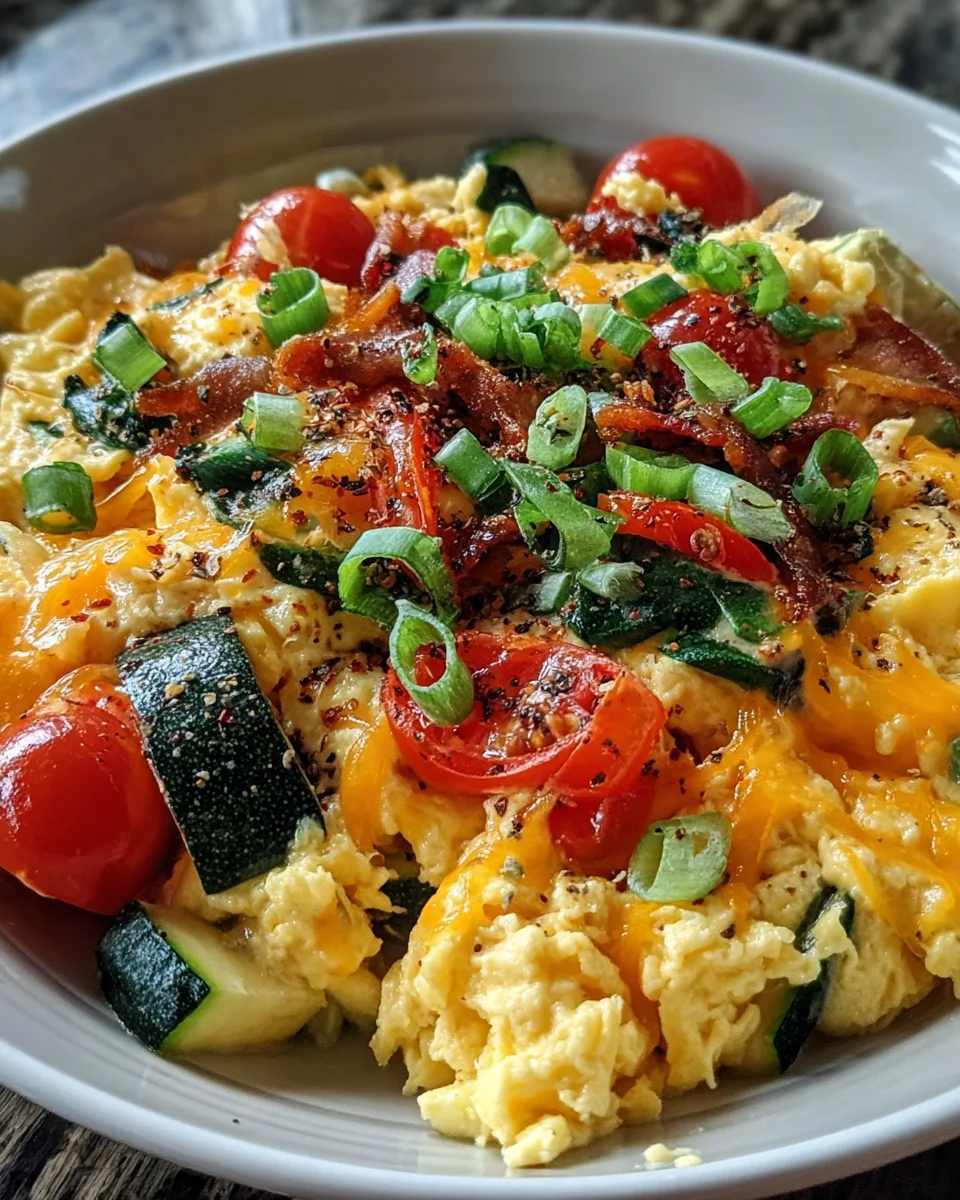 Scrambled Egg and Veggie Bowl
